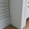 Small Radiator Cover Modern White Painted Horizontal Grill Wall Cabinet Home UK