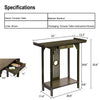Industrial Style Console Table Vintage Hall Entryway Living Room Furniture Retro