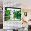 72"/84"/100"/120" Electric Motorised Projector Screen HD Home Theater Projection