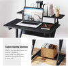 Small Computer Desk PC Laptop Table w/ 2 Shelves Home Office Study Workstation