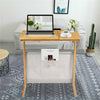 C Shaped Bamboo Sofa Side Table Coffee Tray End PC Laptop Desk Stand Living Room