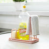 Kitchen Organizer Dish Cloths Drain Rack Clean Sponge Holder Rag Storage Shelf