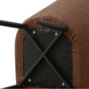 2X Brown/Grey Faux leather/Velvet Dining Chairs Set Kitchen Dining Room Chairs
