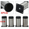 4x Adjustable Cabinet Legs Stainless Steel Kitchens Feet Rounds Stand Holders UK