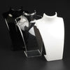 2X ACRYLIC JEWELLERY NECKLACE CHAIN DISPLAY PENDANT BUST HOLDER SHOW STAND CHAIN