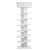 White Shoes Rack 8‑Layer Fish Bone Shoes Organizer Shelf Stand Home With Drawer