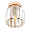 NEW Design Genuine Crystal Hallway Flush Ceiling Light Chandelier Free E14 Bulb