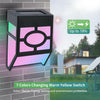 8x Super Bright LED Solar Powered Wall Lights Door Fence Outdoor Garden Lighting