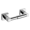 Square Modern Bathroom Toilet Roll Holder in Chrome Wall Mounted Design uk