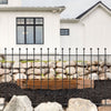 Ball Top Garden Fence 1830mm GAP x 915mm H Wrought Iron Privacy Fence Panel
