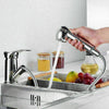 Pull Out Kitchen Mixer Sink Taps Single Lever Spray Head Chrome Mono Mixer Tap