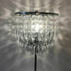 Modern Chrome Acrylic Crystal Jewelled Table Lamp or Bedside Light