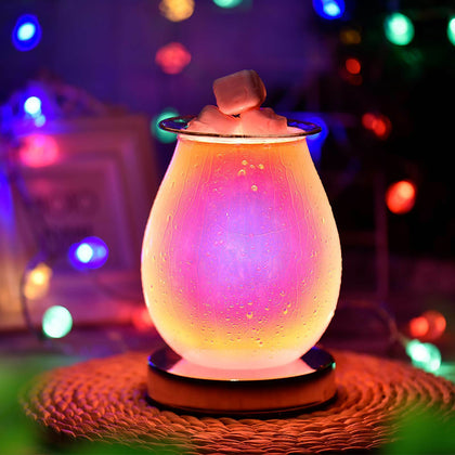 3D Electric LED Touch Aroma Lamp Wax Melt Warmer Oil Burner Melter For Home Gift