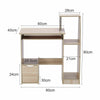 Computer Desk with Drawers Shelf Study PC Table Home Office Workstation UK
