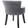 Velvet Dressing Table Stool Bedroom Vanity Makeup Stool Bedroom Chair Gray HT