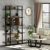 Tribesigns 5-Tier Bookcase Vintage Bookshelf Home Display Rack Storage Organizer
