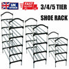 3-5 Tiers SHOE RACK Stand Storage Organiser Lightweight Compact SPACE SAVE Shelf