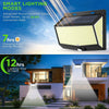 468 LED Solar Wall Lights PIR Motion Sensor Outdoor Garden Yard Security Lamp UK