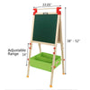 Children Two Sided Easel BlackBoard Magnetic WhiteBoard with Storage Tray & Kits