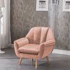 Stylish Upholstered Chair Cosy Sofa Reading Tub Chair Crease Stitched Back Home