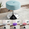 Swivel Velvet Padded Stool Vanity Chair Height Adjustable Dressing Dining Seat