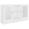 Slim Sideboard White Modern Cupboard Cabinet Unit Storage Narrow Living Room