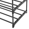 UK 4 Tier Metal Shoe Rack Shelf Space Saving Storage Organiser High Quality