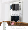 Telescopic Wardrobe Organiser Hanging Rail Clothes Rack Adjustable Storage