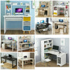 80CM/100CM PC Computer Desk Writing Study Shelve Table Office Home Workstation