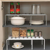 Adjustable Kitchen Cupboard Organiser Shelf Storage Rack Support Pantry Stand