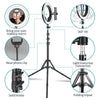 10" RGB LED Ring Light with 2M Tripod Dimmable Lighting Kit Makeup Cyber Monday