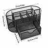 Metal Mesh Office Desk Stationary Organiser Set Pen Pencil Holder Storage Tidy