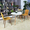 MDF Kitchen Dining Table White Round Coffee Table Modern Wooden Tea Office 80cm+