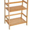 4-Tier Bamboo Ladder Bookcase Utility Shelf DIY Plant Stand Holder Study