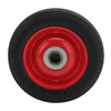 2pc explosion proof tire rubber wheel 16mm roller bearing wheel metal center