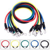 11x Fitness Resistance Band Rope Tube Latex Elastic Exercise For Gym Yoga Pilate