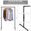 Heavy Duty Clothes Rail Rack Hanging Garment Display Stand Storage Shelf Black
