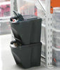Grey 20 Litre Large Stackable Recycling Sorting Colour Coded Plastic Bins w Lid