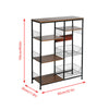 Kitchen Utility Storage Shelf Multi-Layer Rack Multi-Function Baker Microwave