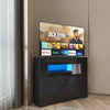 High Gloss LED Corner TV Stand Cabinet Entertainment Unit Sideboard Cupboard