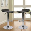 2pc Bar Stools Leather Chairs Breakfast Chairs Swivel Gas Lift Kitchen Cushioned