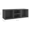 High Gloss Shoe Storage Bench Hallway Organizer Glossy Cabinet Furniture Unit