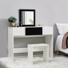 Flip-up Mirror Storage Dressing Table Makeup Dresser Desk Stool Vanity Set Home