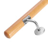 1M/1.5M/2M Wall Mounted Oak Wooden Handrail Staircase Handle Rail Balustrade Kit