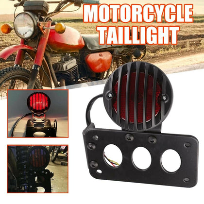 1 Set Number Plate Bracket Stop Chopper Motorbike Tail Light Side Mount License