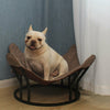 Elevated Fabric Pet Dog Cat Sleeping Hammock Bed Home Camping Cot Metal Frame