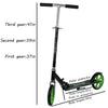 Teens Adult Kick Scooter Foldable Adjust Aluminum Ride On Toy For 14+ Kid Gifts