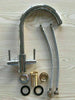 Modern Kitchen Sink Mixer Taps Swivel Spout Dual Lever Tap Mono Chrome Faucet
