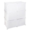 12 Cubes Interlocking DIY Shoe Bookcase Organizer Rack Stand Cabinet Storage UK