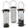Hanging Wild Bird Feeder set of 3 Seed Nut Fat Ball Garden Feeding Station